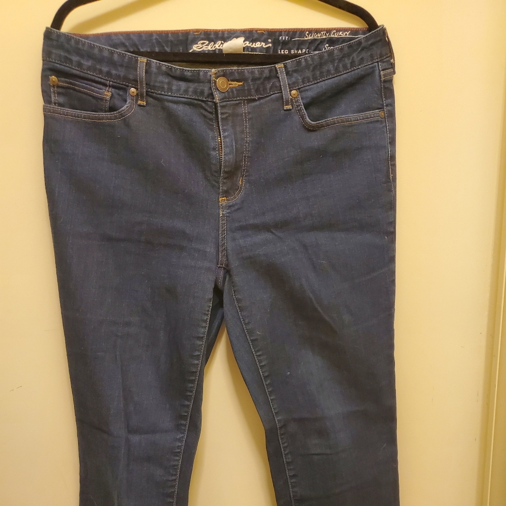 Flannel lined Eddie Bauer jeans